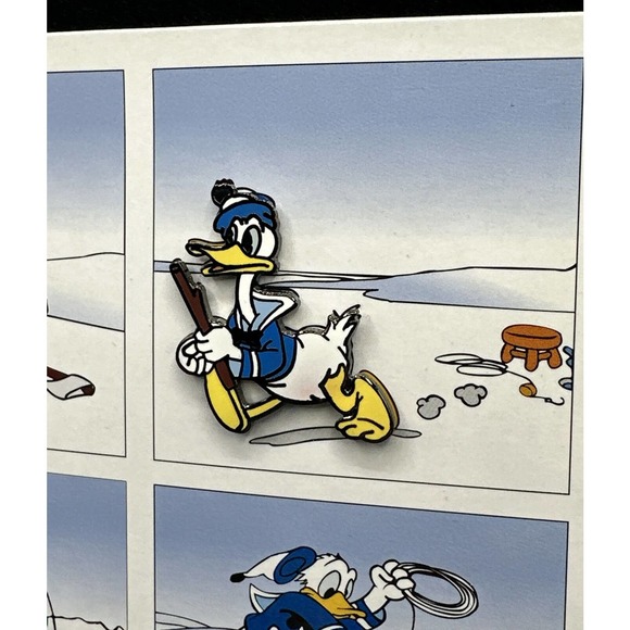 Rare Pin 59685 Donald Duck Comic Strip 70th Anniversary Card Set 6 Pin Set Mint - Picture 5 of 13